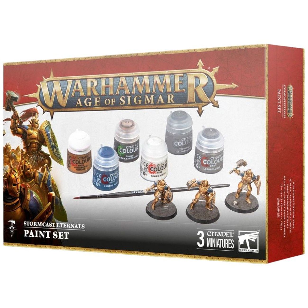 Миниатюры для игры Warhammer Age of Sigmar: Stormcast Eternals - Paint Set 60-09 с красками