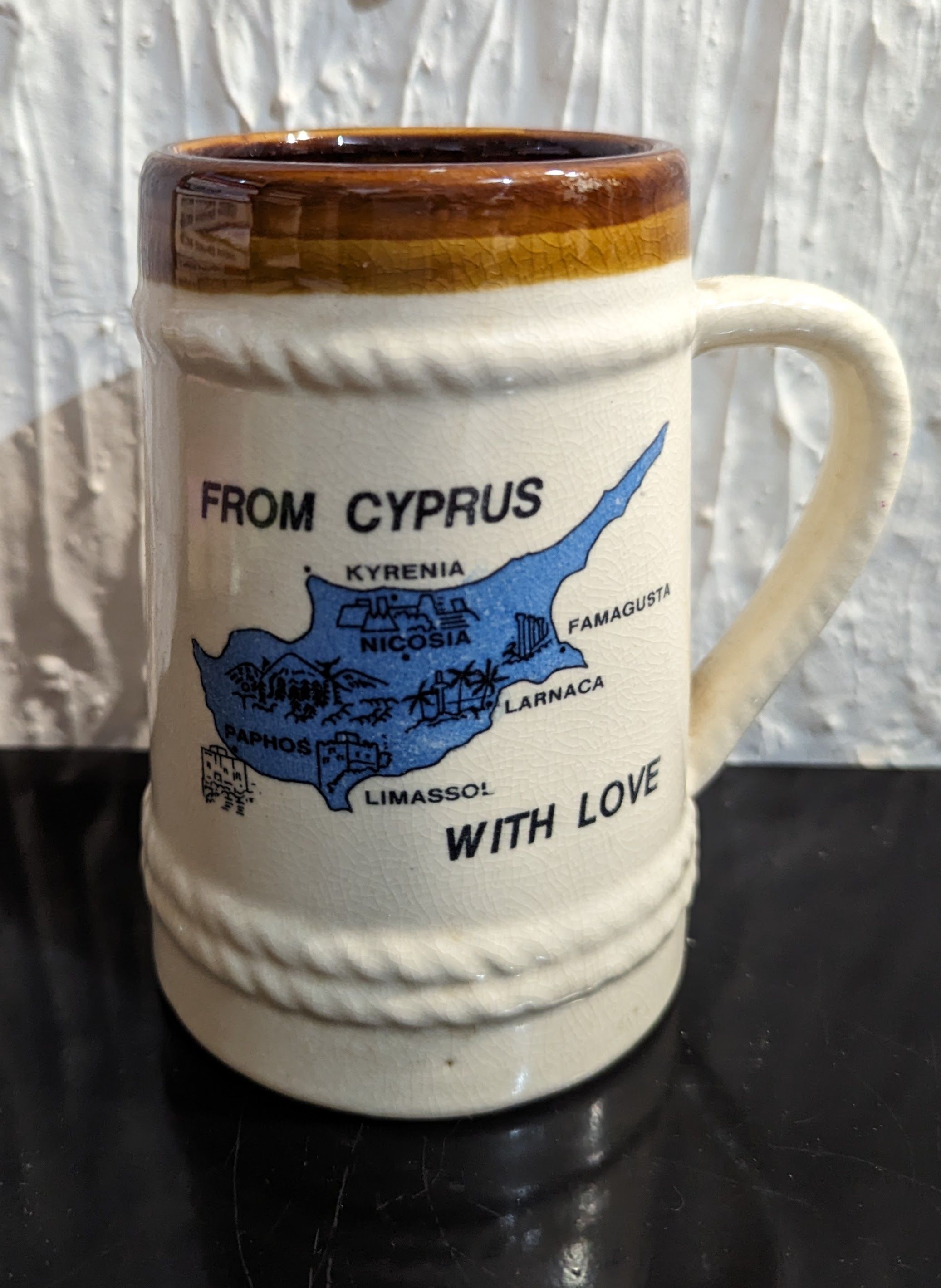 Кружка Пивная From Cyprus with Love, керамика, Кипр