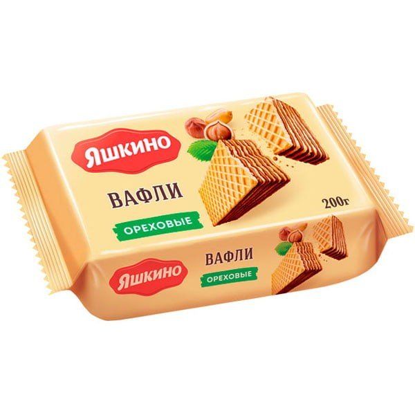 Яшкино Вафли, Ореховые, 200 гр.