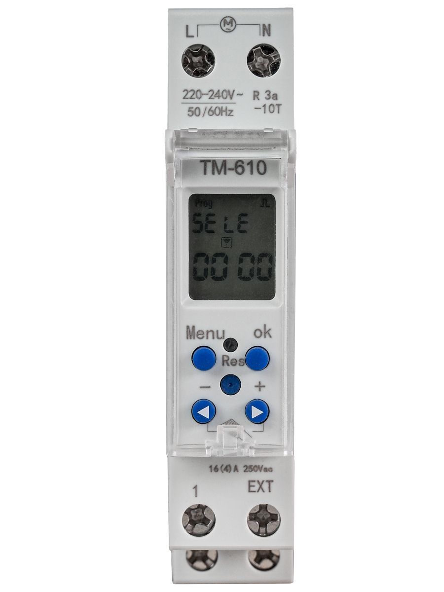 Цифровой таймер на DIN рейку TM610