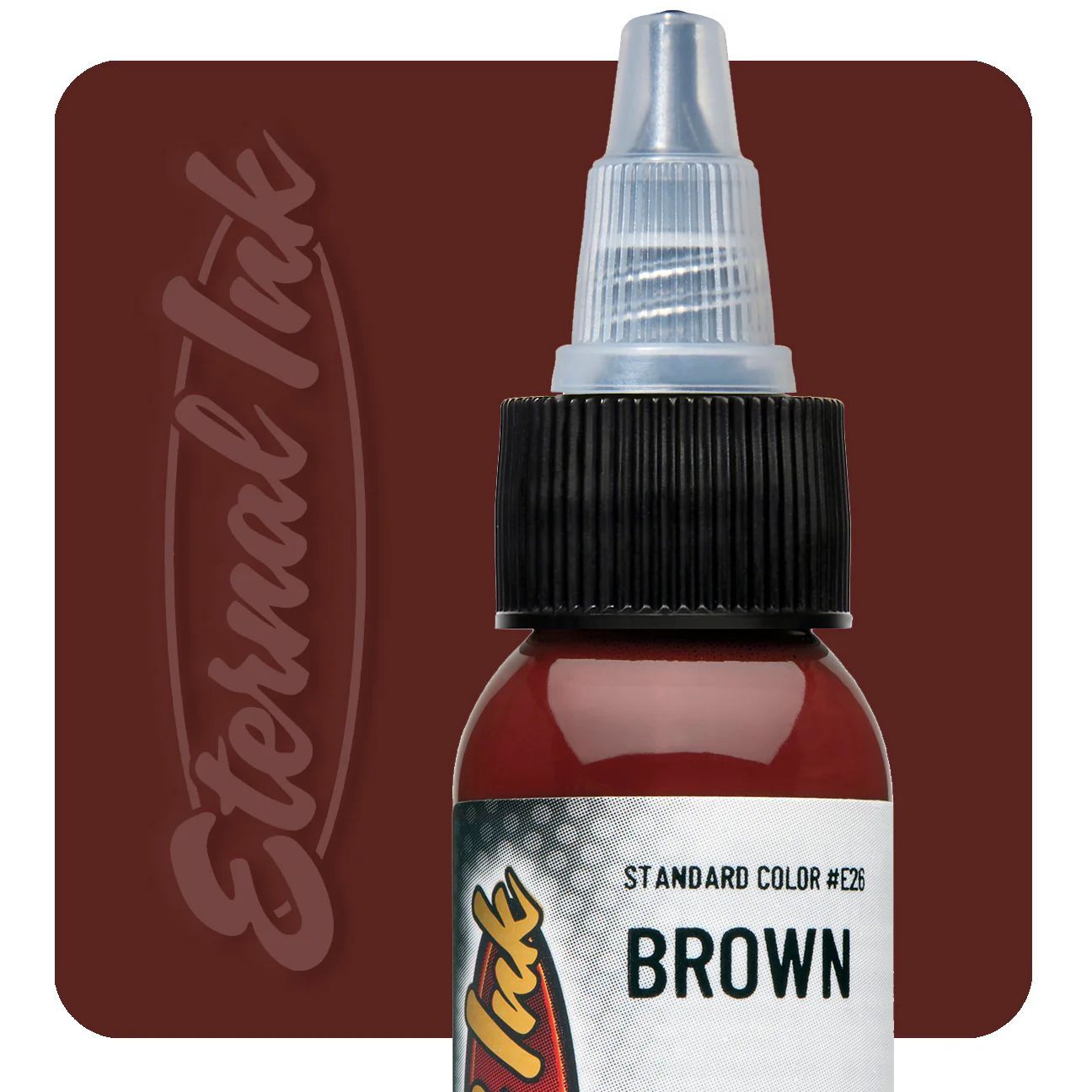 BROWN Eternal краска пигмент для тату коричневый оттенок (1/2 oz / 15 мл)