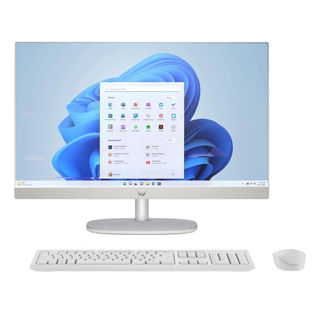 HP 23.8" Моноблок All-in-One 24-cr0078ci (Intel Core i5-1335U, RAM 8 ГБ, SSD 512 ГБ, Intel Iris Xe Graphics, Без ОС), B08WBEA, белый, Русская раскладка