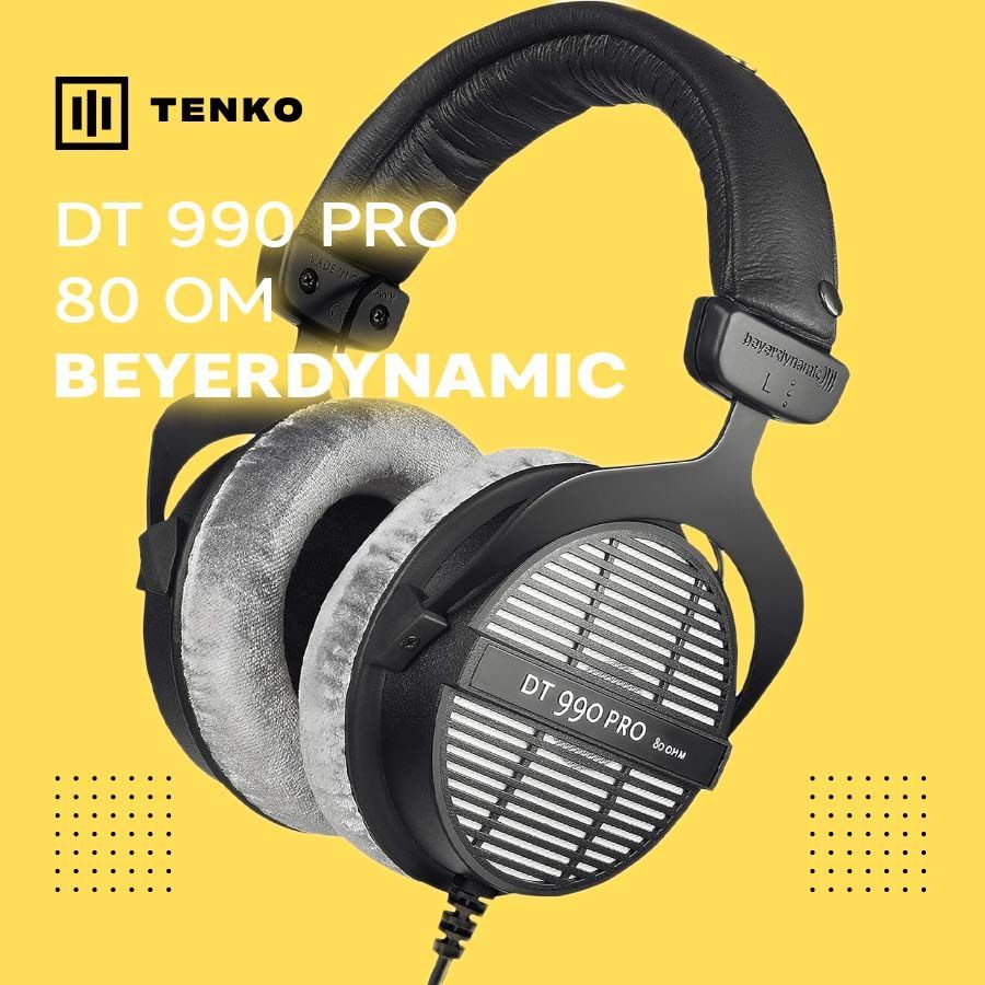 DT990PRO80Om,студийныенаушникиоткрытоготипа,Beyerdynamic,1шт.