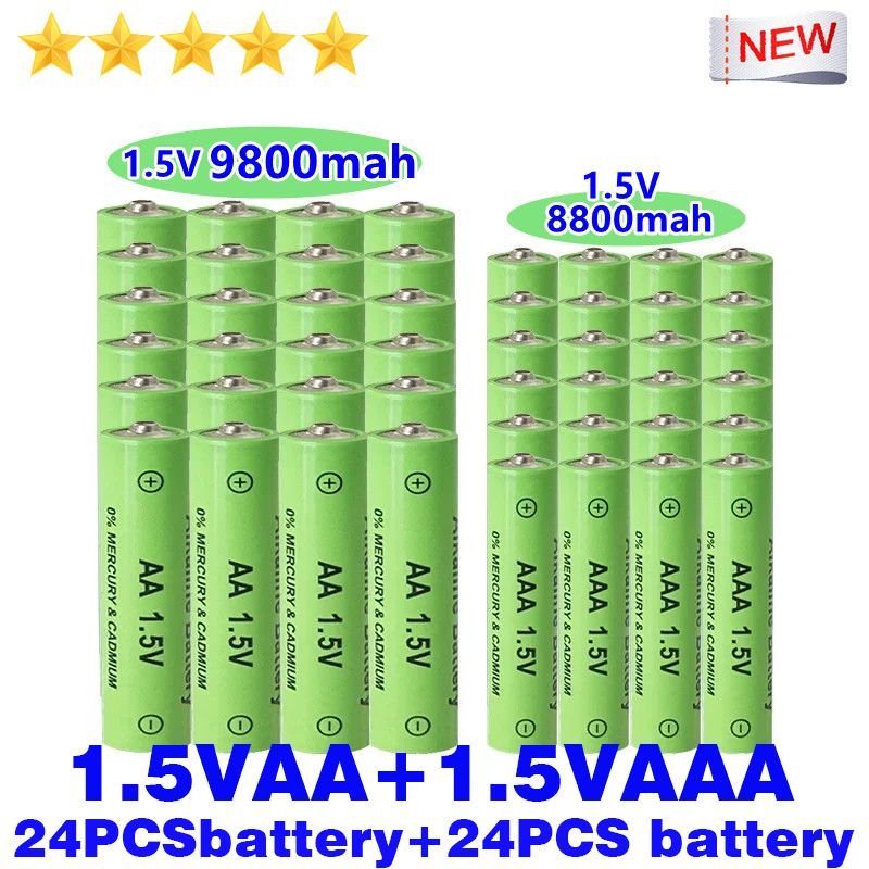 AA+AAA/AA1.5V9800mAh/1.5VAAA8800mahЩелочнойаккумулятордистанционноуправляемыйкомпьютерБритвадлязаменыNi-Mh