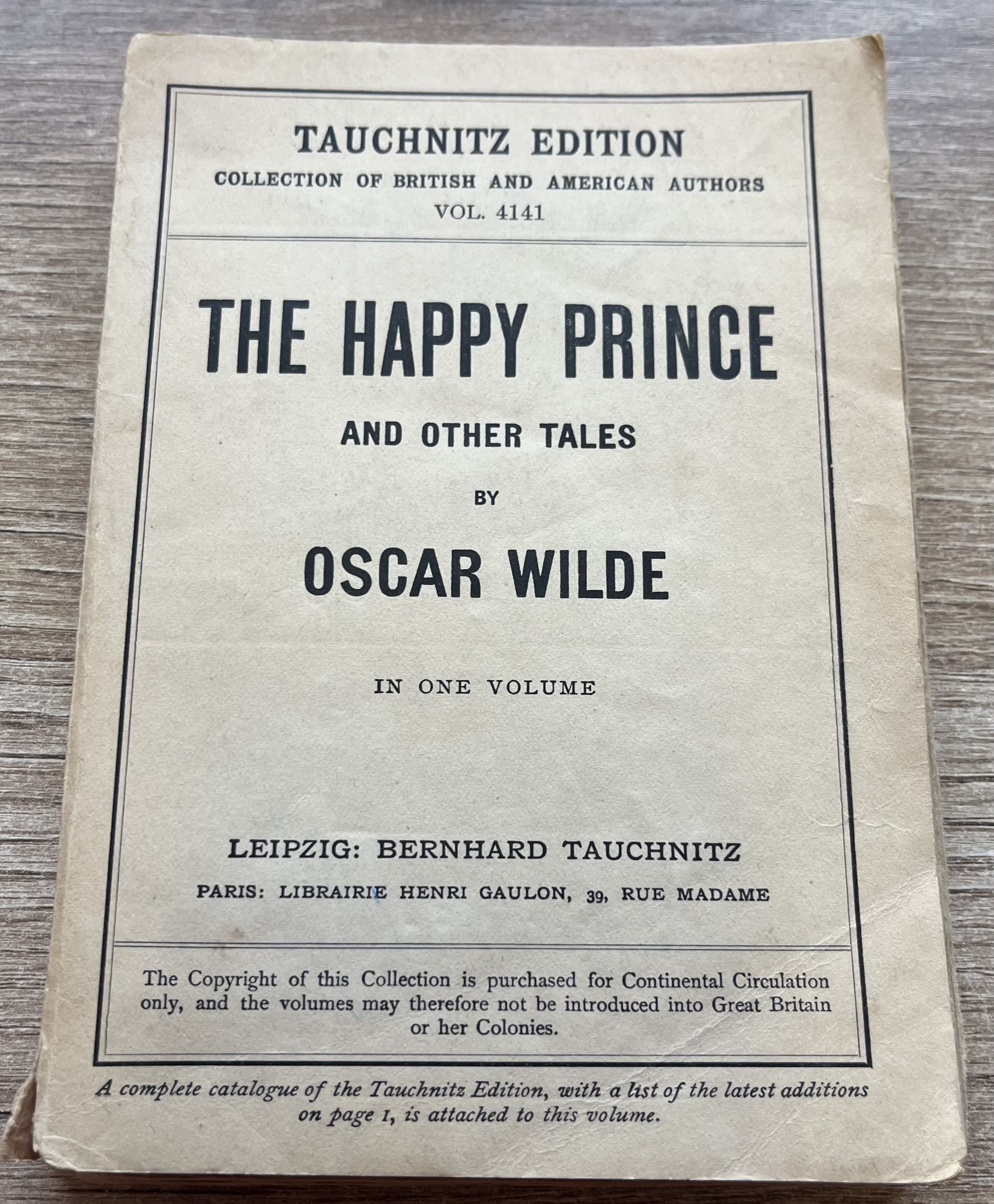 The happy prince and the other tales 1909 | Wilde Oscar O'Flahertie Wills