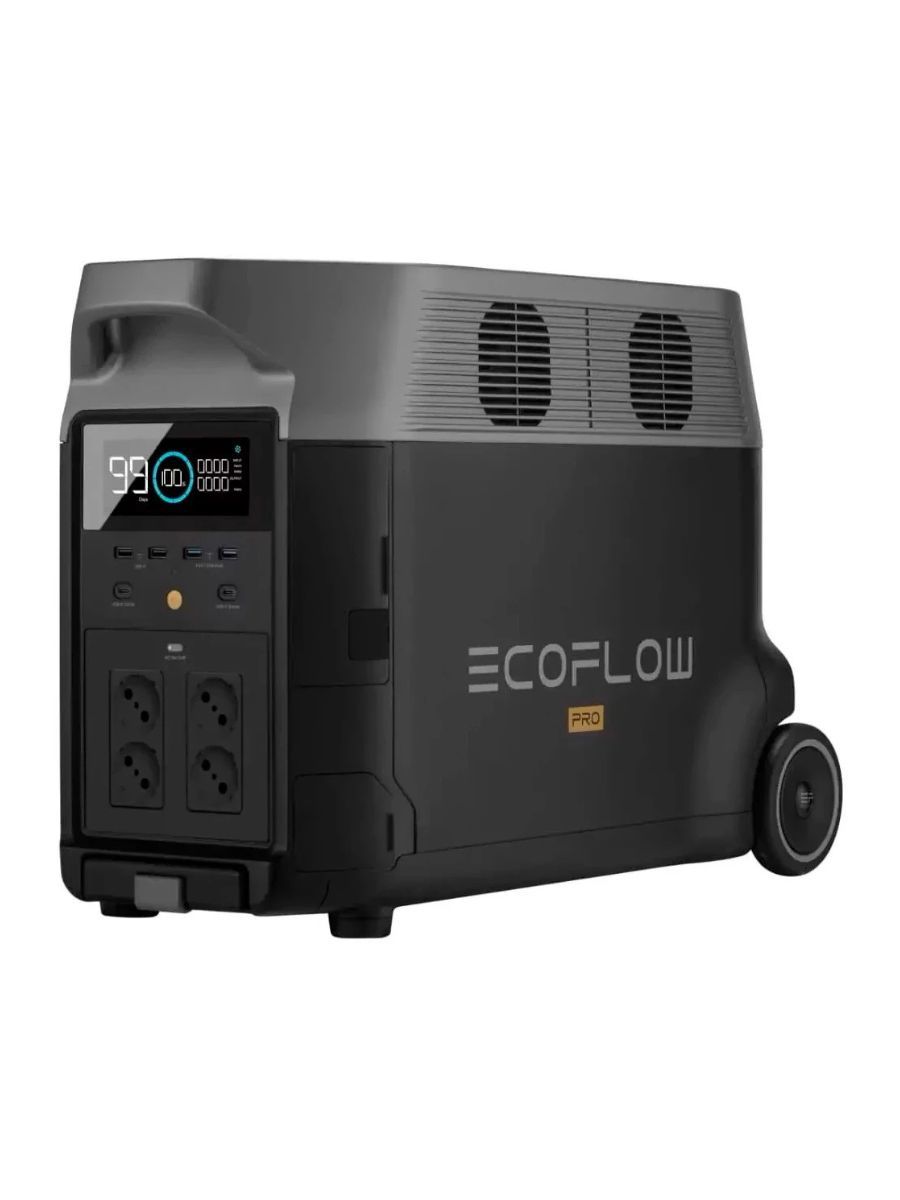 Портативная зарядная станция EcoFlow DELTA Pro 3600 Вт*ч. ИБП, электростанция с розеткой, внешний аккумулятор.