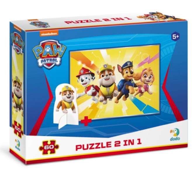 Пазл на 60 елементов с фигуркой Paw Patrol