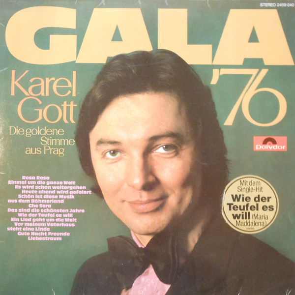 Karel Gott - Gala '76. Винтажная виниловая пластинка. Lp. Винил