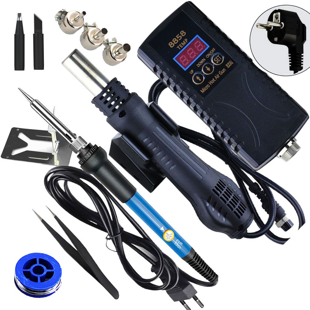 Паяльныйфен700Вт,Керамическийнагреватель,13предметов