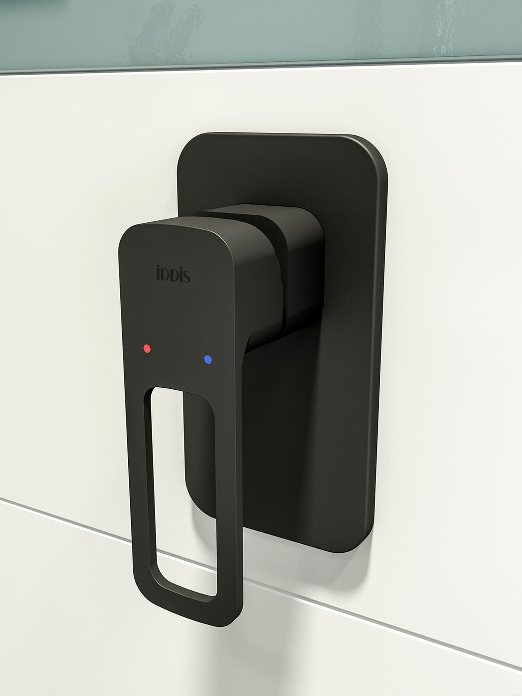 Фото товара на маркетплейсе ozon Встраиваемый смеситель скрытого монтажа с одним выходом, черный, IDDIS, Slide, SLIBL00i66