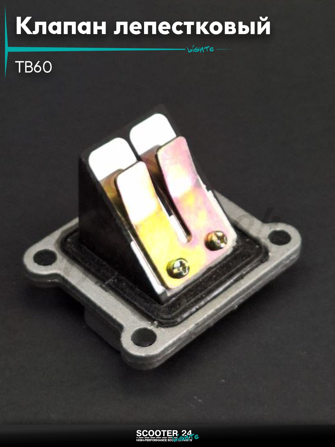 Клапан лепестковый на китайский скутер TB60 (ТБ 60 кубов) (2T цепь) "LIPAI"