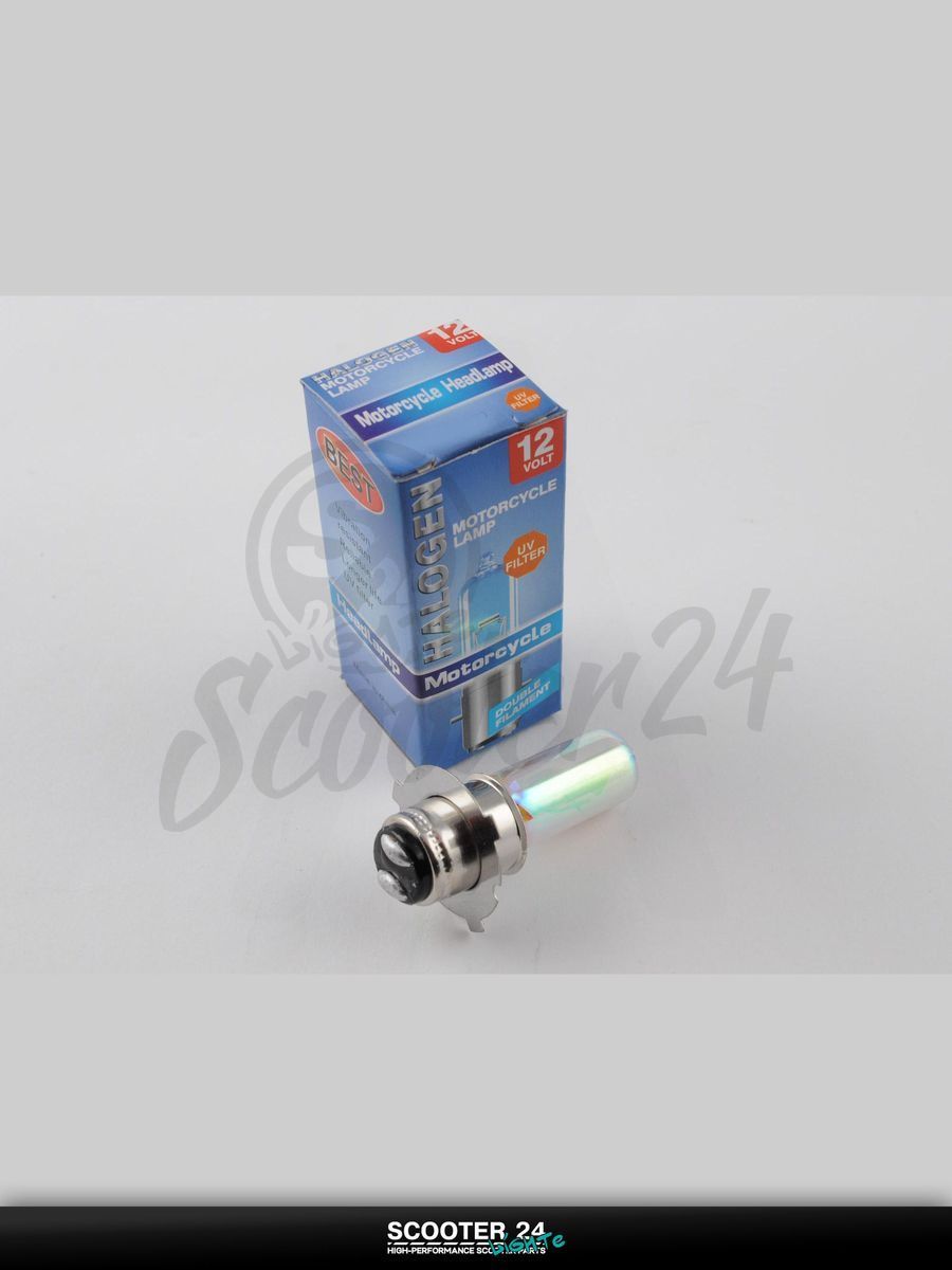 Лампа фары P15D-25-3 (3 уса) 12V 50W/50W для мототехники универсальная (хамелеон радужный) "BEST" (mod:A)