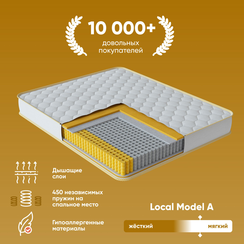 Local Матрас Model A, Независимые пружины, 120х190 см #1