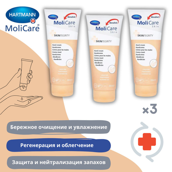 Крем для рук MoliCare Skin/Моликар для сухой кожи, питательный, 200 мл ...