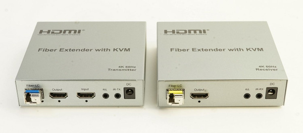 Удлинитель AVE HDEX 20000 Fiber 4K (20Км по оптике KVM, 4K 60Гц, USB ...