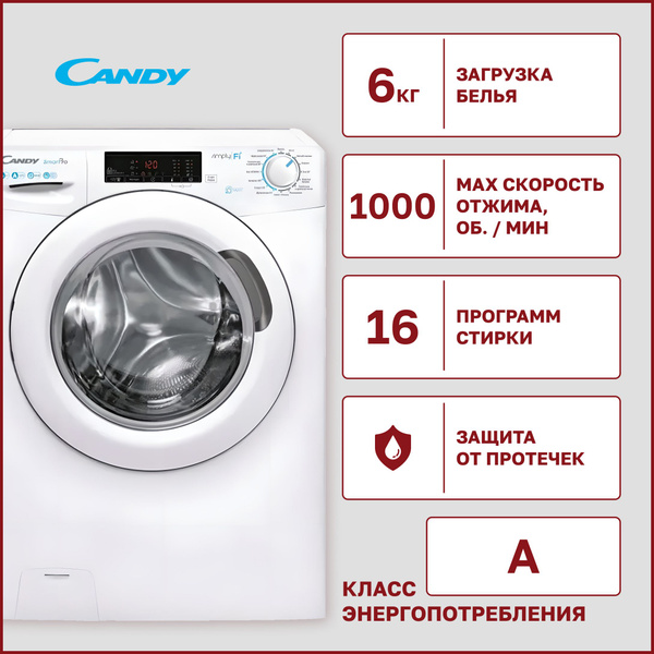 Стиральная машина Candy CSO4 106T1/2-07, белый - купить по выгодной ...
