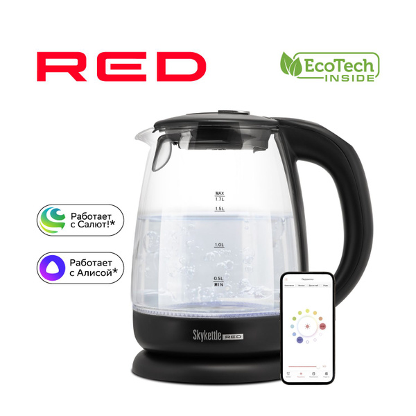 Купить электрический чайник RED solution ЧайникRK-G1, Пластик/стекло по ...