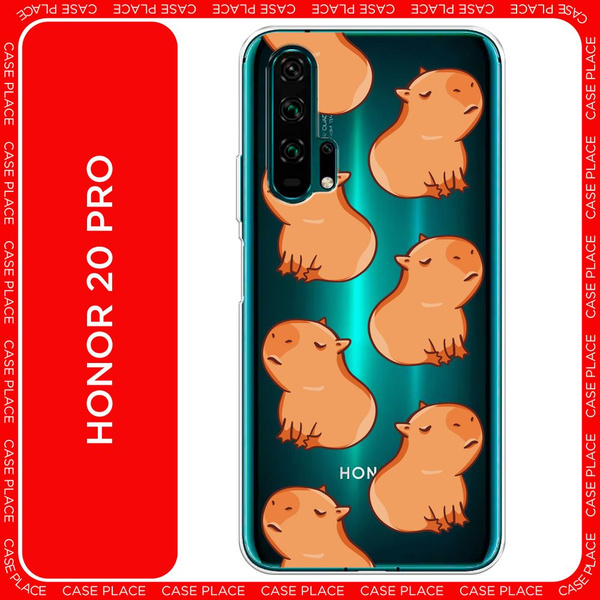 Силиконовый чехол на Honor 20 Pro / Хонор 20 Pro Невозмутимые капибары ...