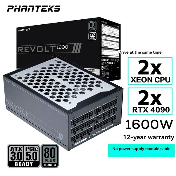 Phanteks Блок питания компьютера Revolt-B3C, 1600 Вт (PHANTEKS Revolt ...