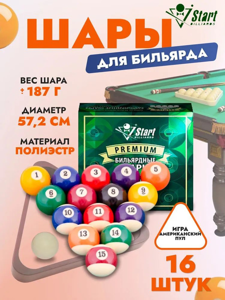 Шары для бильярда Start Billiards Premium - купить с доставкой по ...
