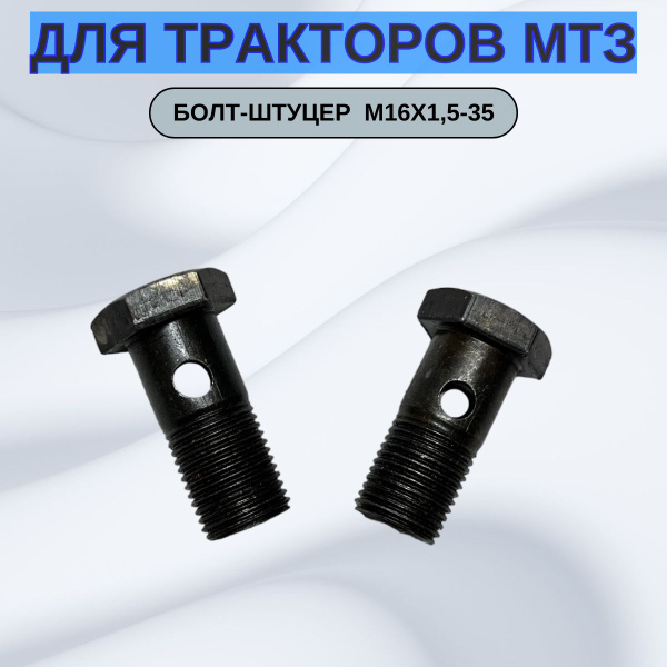 Болт-штуцер гидросистемы М16х1,5-35 Ф80-3407201 (2шт) - купить с ...