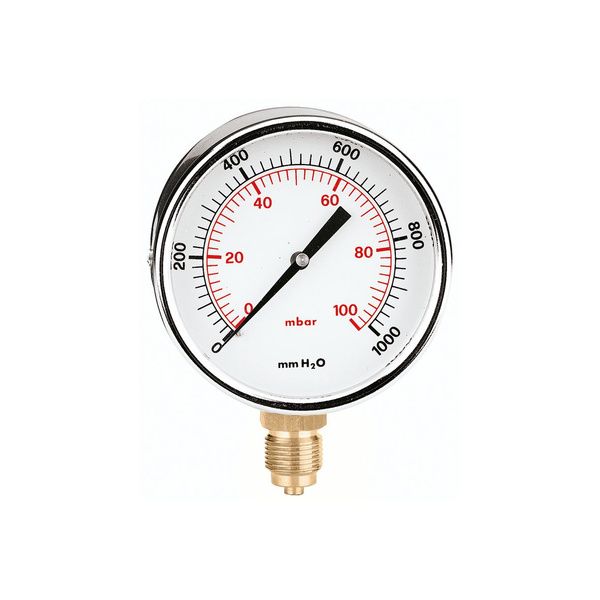 Манометр для газа CALEFFI 1/4", 0-60 мбар, d60, радиальный - купить с ...