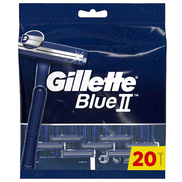 Одноразовая бритва Gillette Blue2, 20 шт. - купить с доставкой по ...