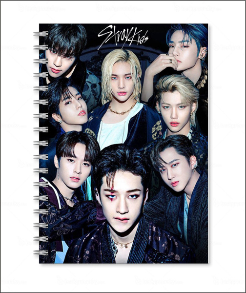 Тетрадь формата А5 с принтом "Stray Kids", Страй кидс - купить с ...