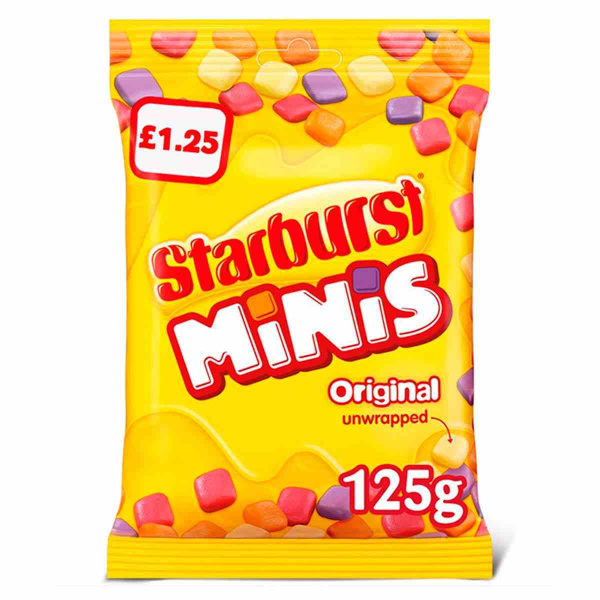 Жевательные конфеты Starburst Original Minis развернутый, 125 гр ...