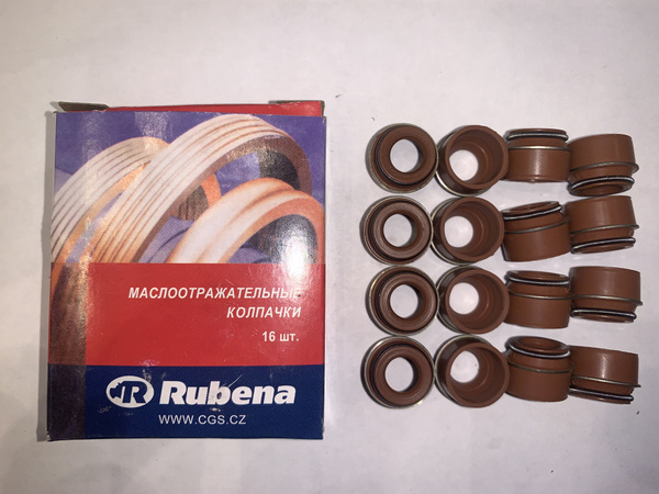 Колпачки маслоотражательные 406 (16 шт.) (Rubena) Оригинал