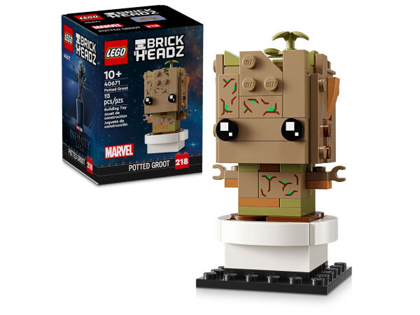 Конструктор LEGO BrickHeadz Грут в горшке, 113 деталей, 10+, Лего 40671 ...