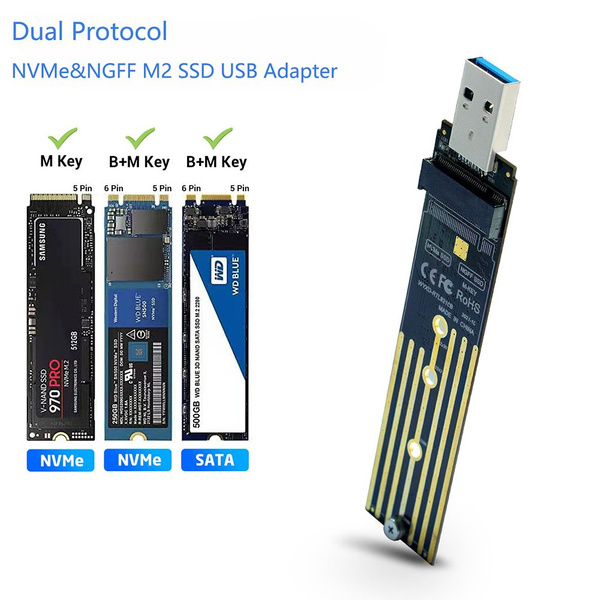 Переходник M.2 NVMe SSD на USB 3.1 USB A для тестовой платы для SSD M.2 ...