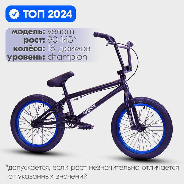 713BIKES Велосипед трюковой BMX CHAMPION 18 дюймов, 2024 / dirt, street ...