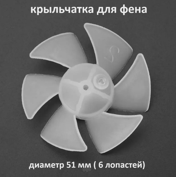 Крыльчатка пластиковая (лопасти) для фена - купить с доставкой по ...