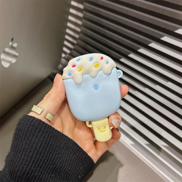 Чехол для наушников Apple Airpods Pro летнее мороженое синий - купить с ...