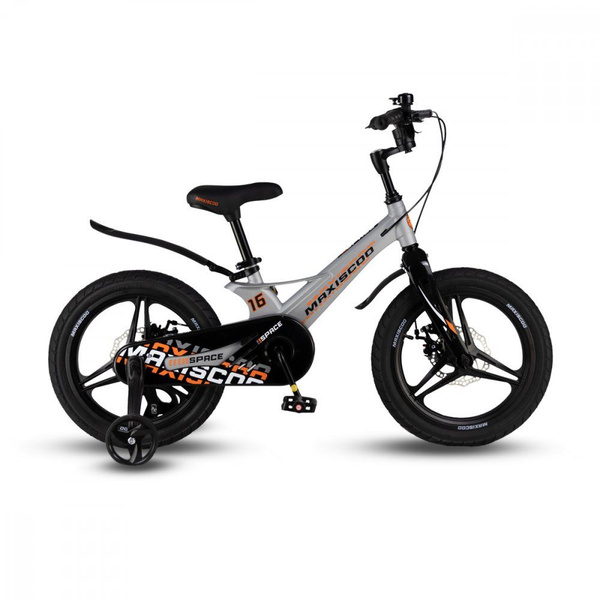 Велосипед Детский Maxiscoo SPACE Deluxe 16'' Серый Жемчуг (2024 ...