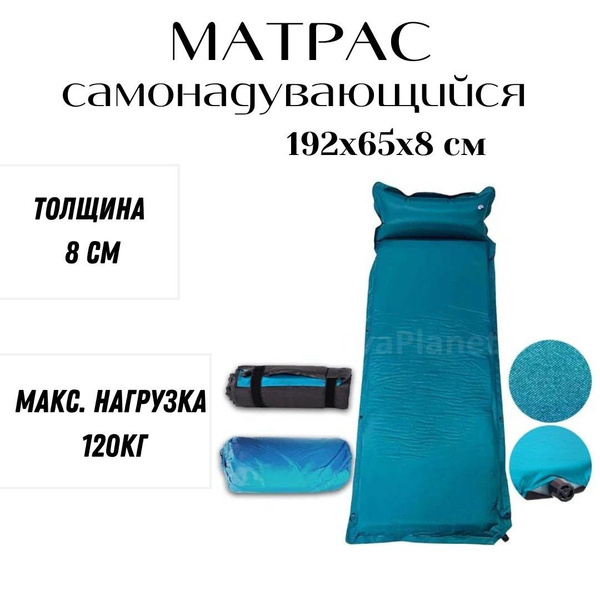 Коврик-матрас туристический самонадувающийся двухместный в палатку ...