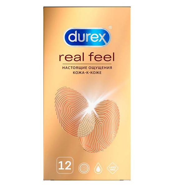 Презервативы Durex RealFeel безлатексные, для естественных ощущений ...
