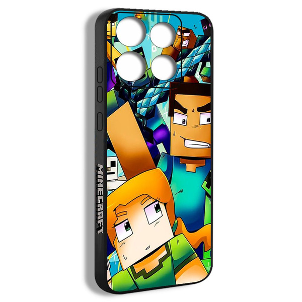 чехол для смартфона Подходит для Xiaomi Redmi Note 13 Pro 5G майнкрафт ...