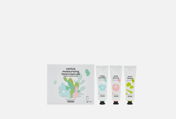 Набор кремов для рук Yadah Cactus moisturizing hand cream set, 3 мл ...