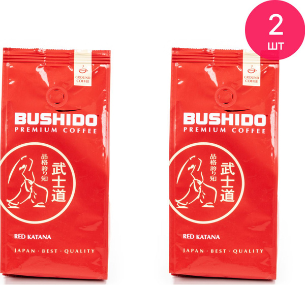 Кофе молотый BUSHIDO / Бушидо Red Katana сладкий и насыщенный со вкусом ...