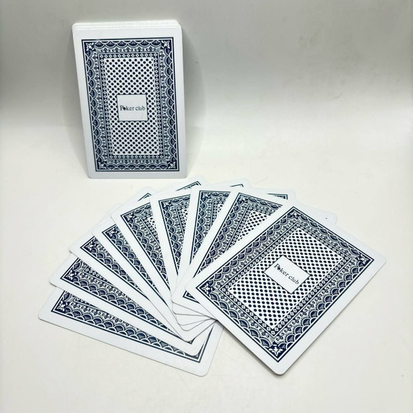 Пластиковые игральные карты Poker Club (синие) - купить с доставкой по ...