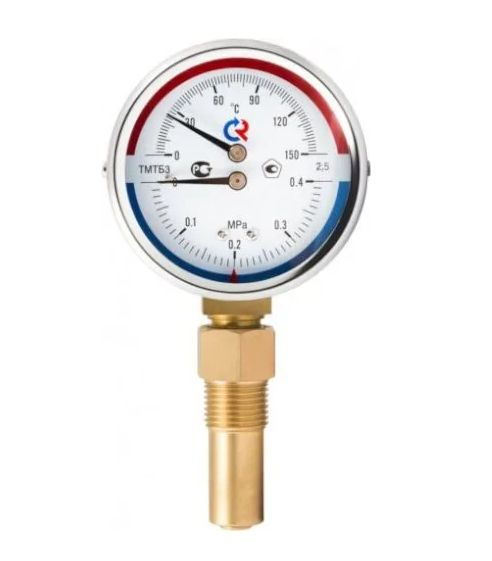 Термоманометр Росма ТМТБ-31Р.1(0-120С)(0-0,4MPa)G1/2.2,5 - купить по ...