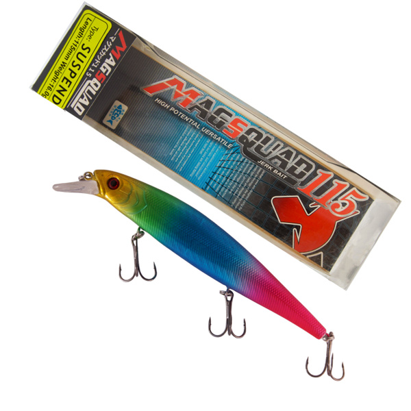 Воблер Минноу (Minnow) Jackall MAGSQUAD115, 0.5-1.5 м купить по ...