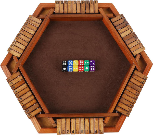 Деревянная игра в кости "Закрой коробку", Настольная игра для 1-6 ...