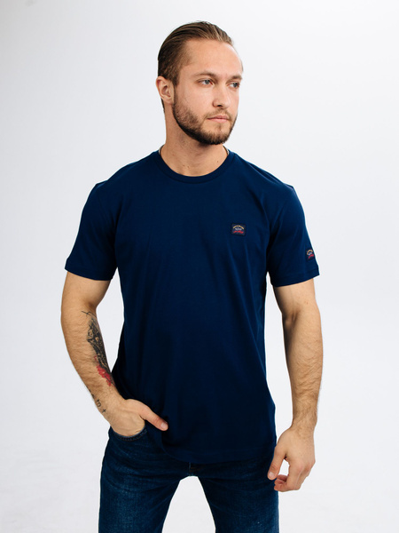 Футболка Paul&Shark, размер 66, цвет синий, 100% хлопок - купить по ...