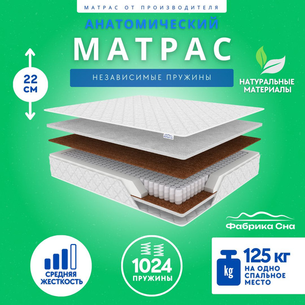 Матрас Фабрика Сна Анатомический матрас_10000_Фабрика Сна, Независимые ...
