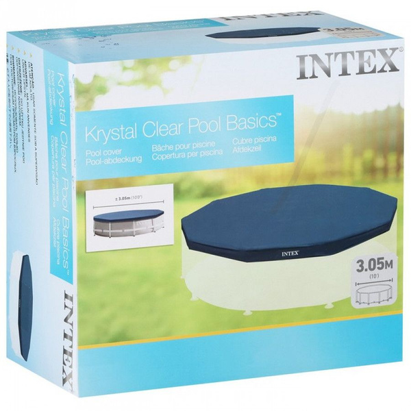 Тент для каркасного бассейна 305 см Intex 28030 - купить с доставкой по ...