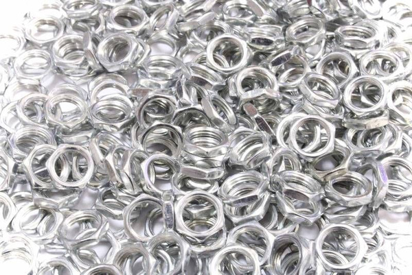 Гайка для люстры, сталь оцинкованная, M10x1, 13x3mm (100шт) купить на ...