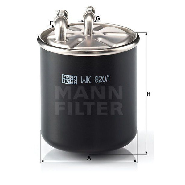 Фильтр топливный MANN FILTER WK 820/1 - купить по выгодным ценам в ...